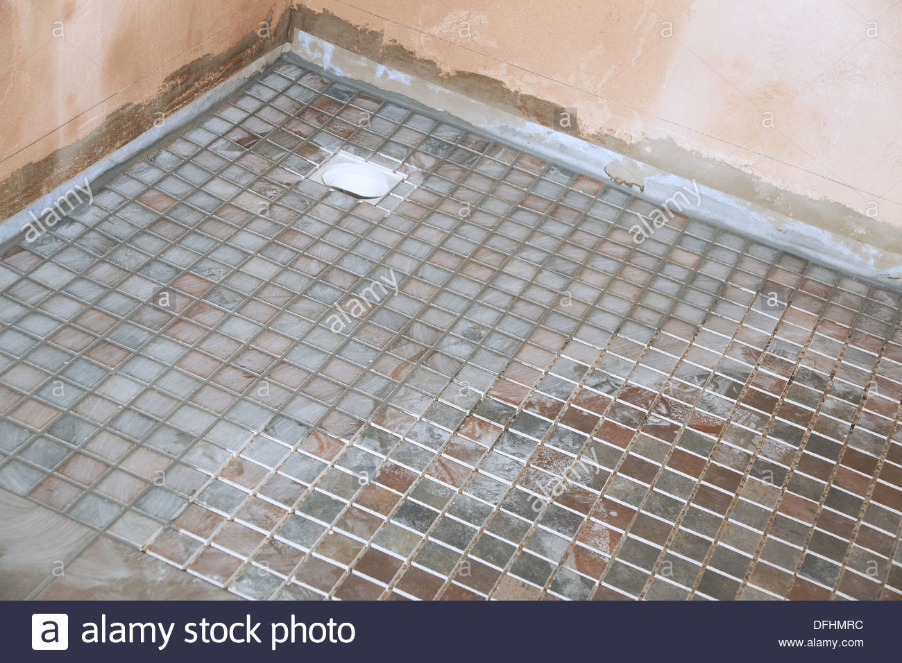 Non Slip Bathroom Tiles
 Non slip tiles used for the flooring in a wet room shower