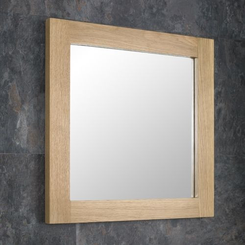 Oak Bathroom Mirror
 Hand Crafted Solid Oak HIGH QUALITY 450mm Square Bathroom