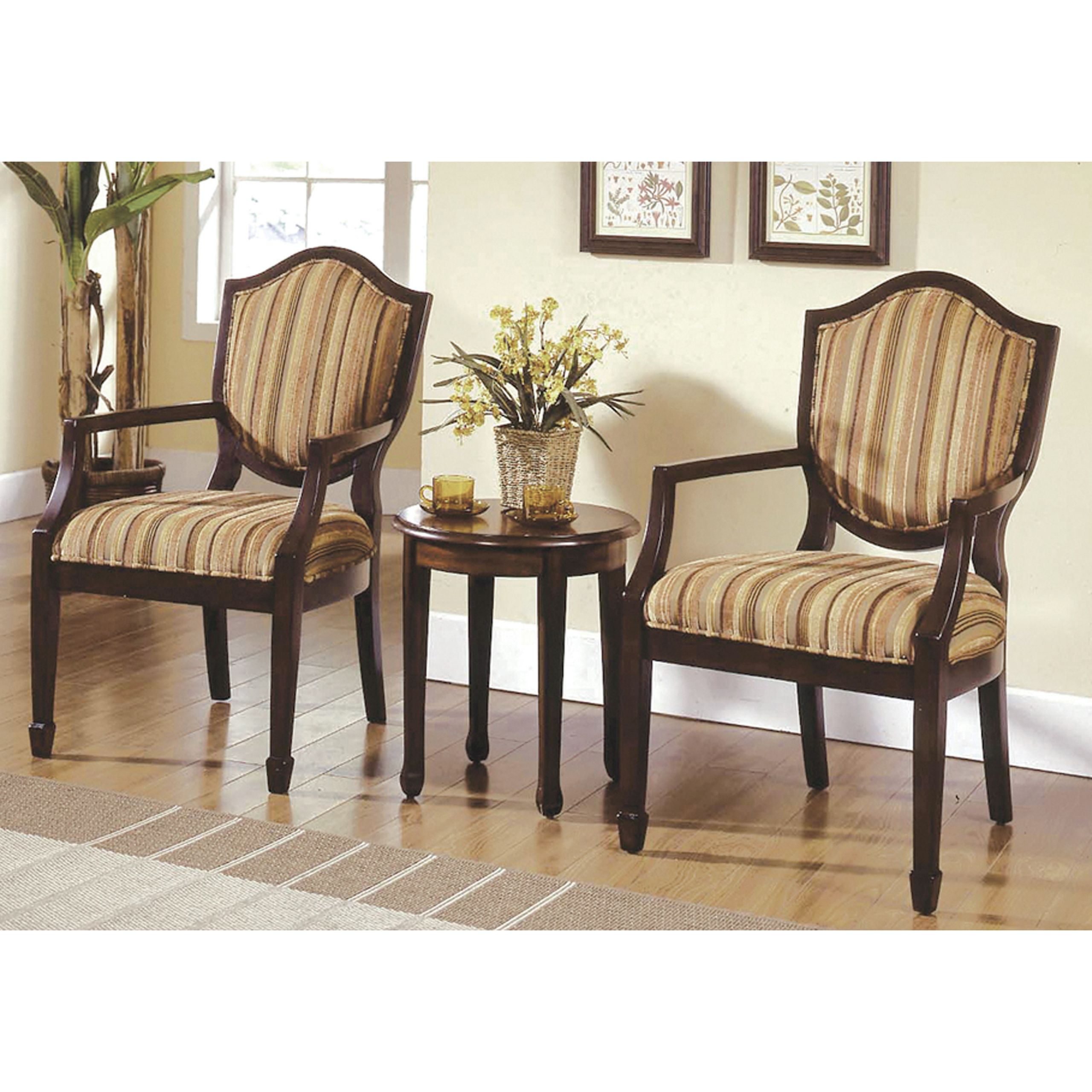 Occasional Chairs For Living Room
 Best Master Furniture s Brandi 3 Piece Traditional Living