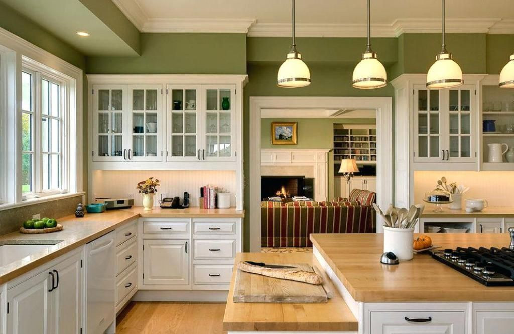 light green kitchen walls