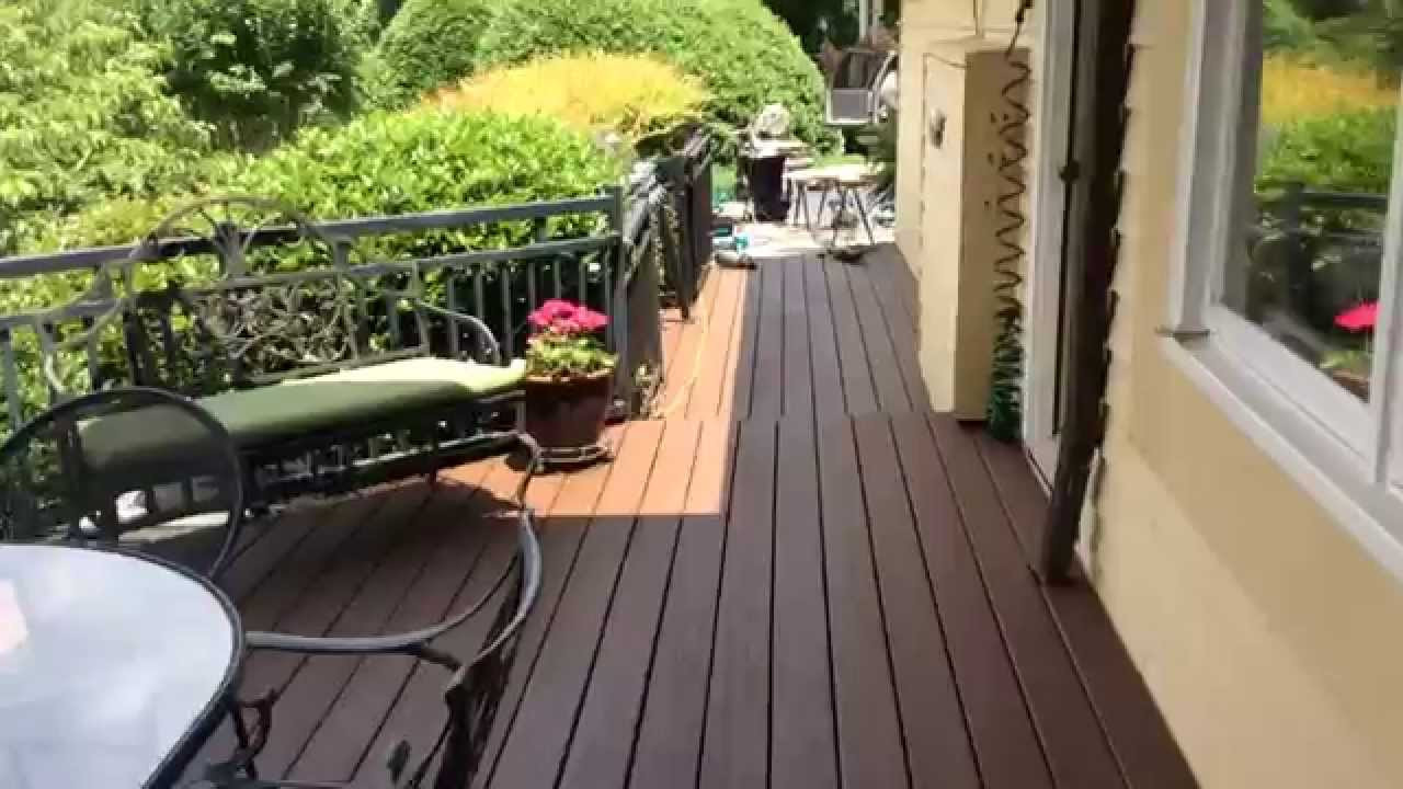 Olympic Deck Paint
 Deck in Olympic russet stain