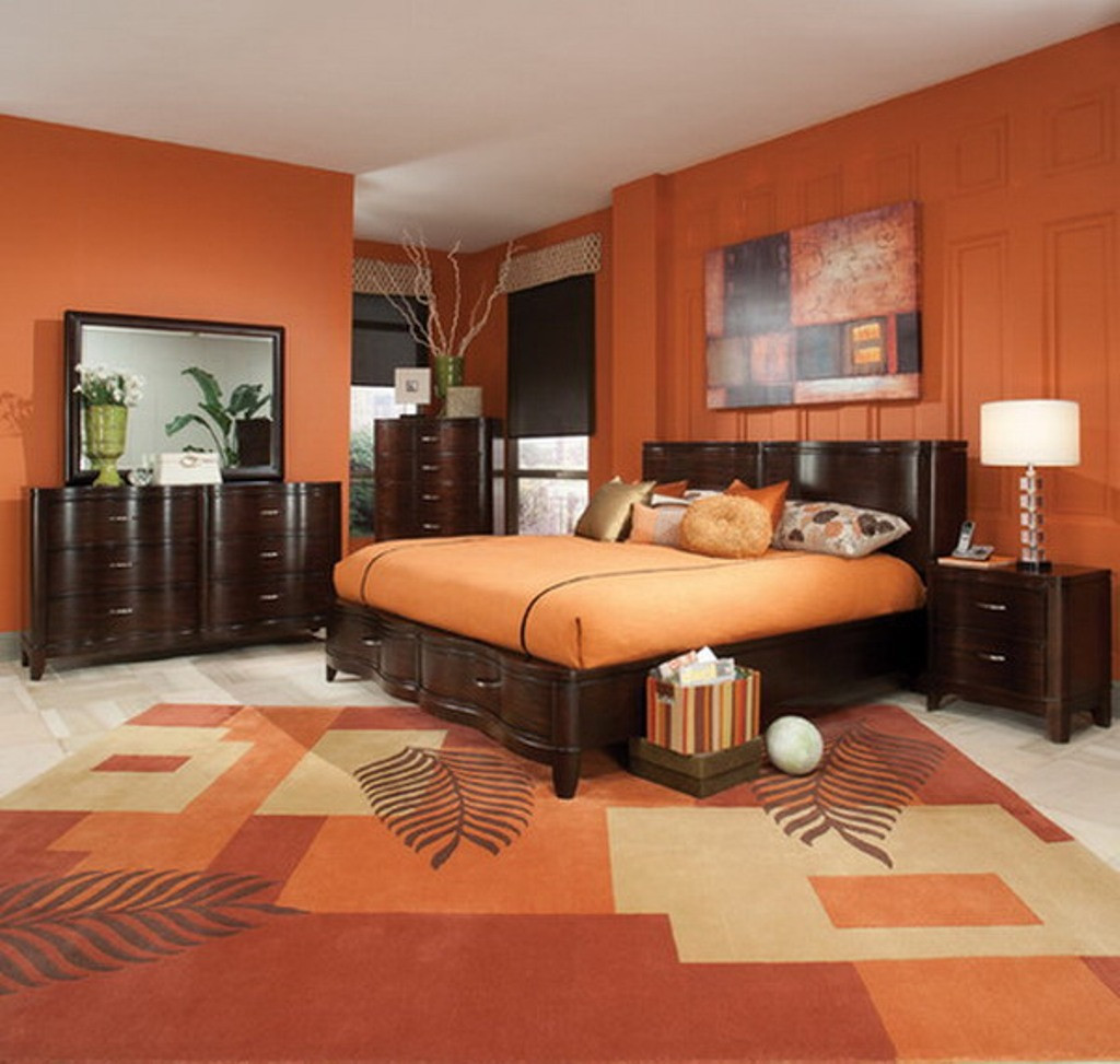 Orange Bedroom Wall
 Tips on Decorating An Orange Bedroom Decorating Room