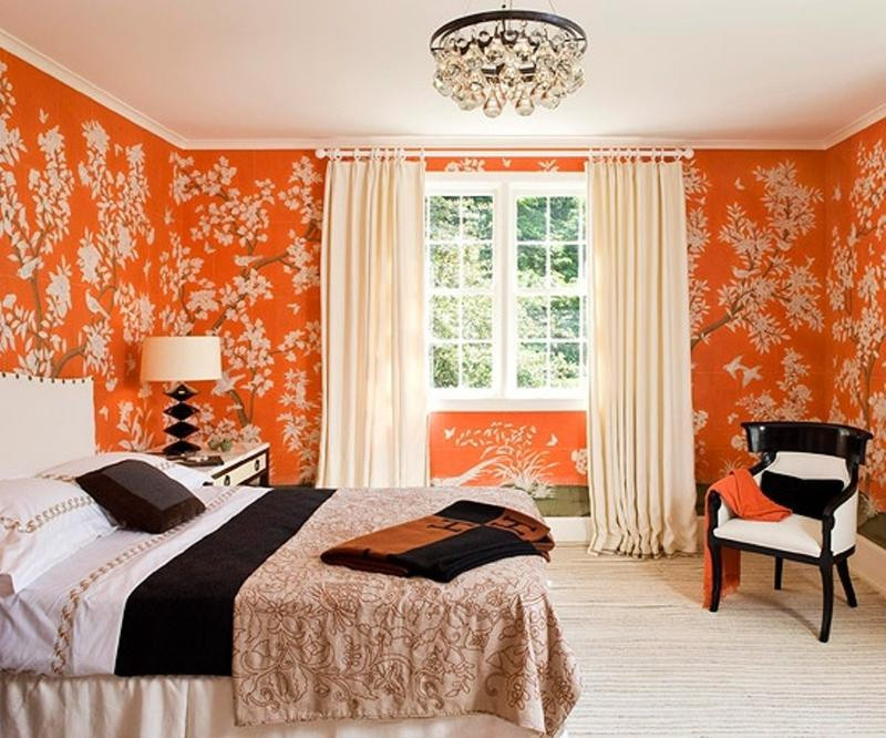 Orange Bedroom Wall
 15 Refreshing Orange Bedroom Designs Rilane