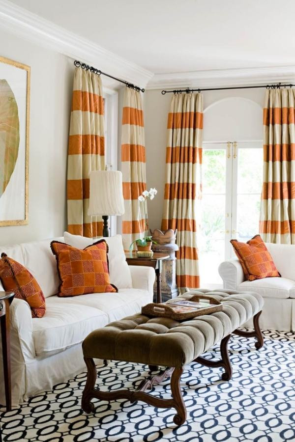 Orange Rugs For Living Room
 15 beautiful ideas for living room curtains and tips on