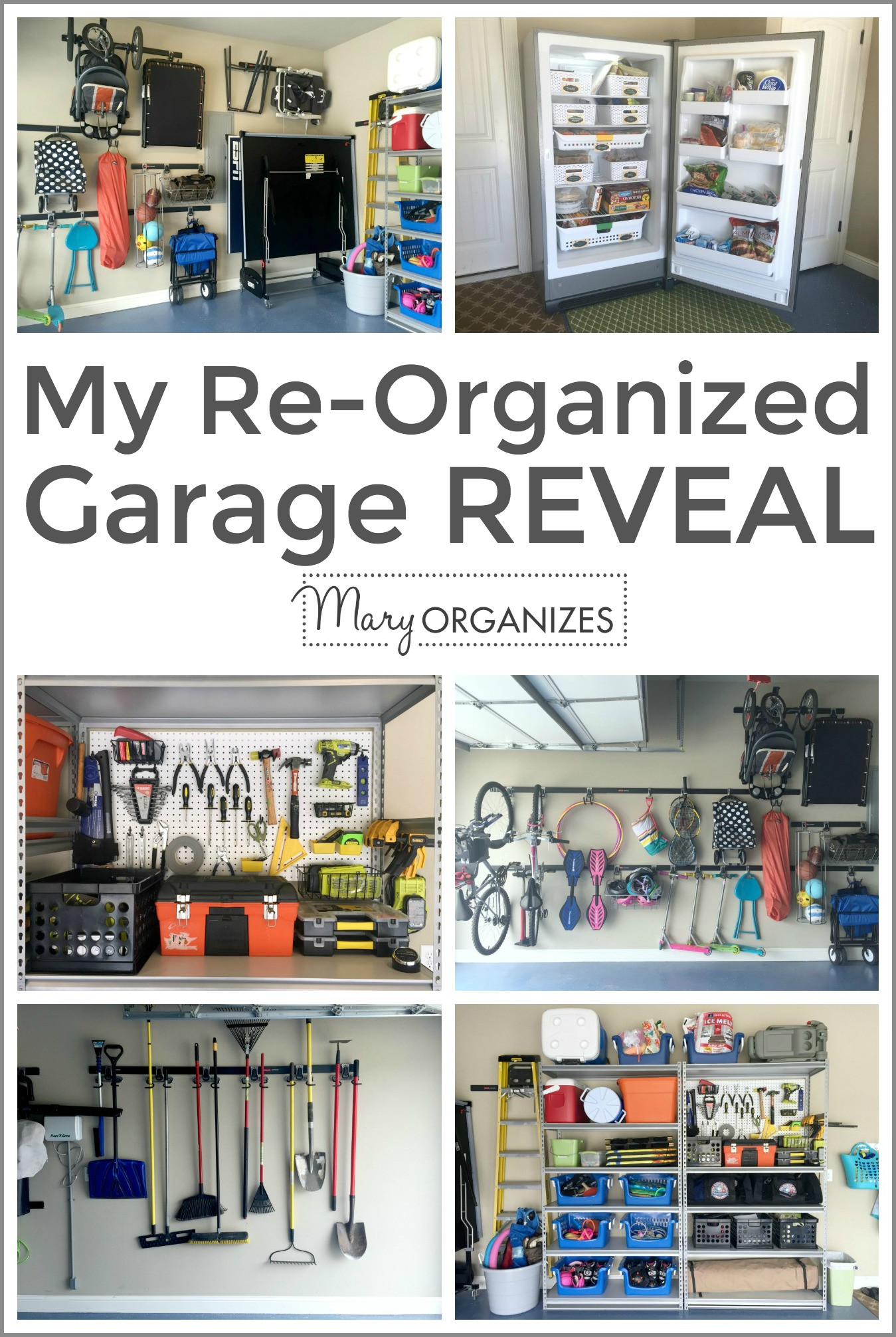 Organize My Garage
 My Re Organized Garage REVEAL creatingmaryshome