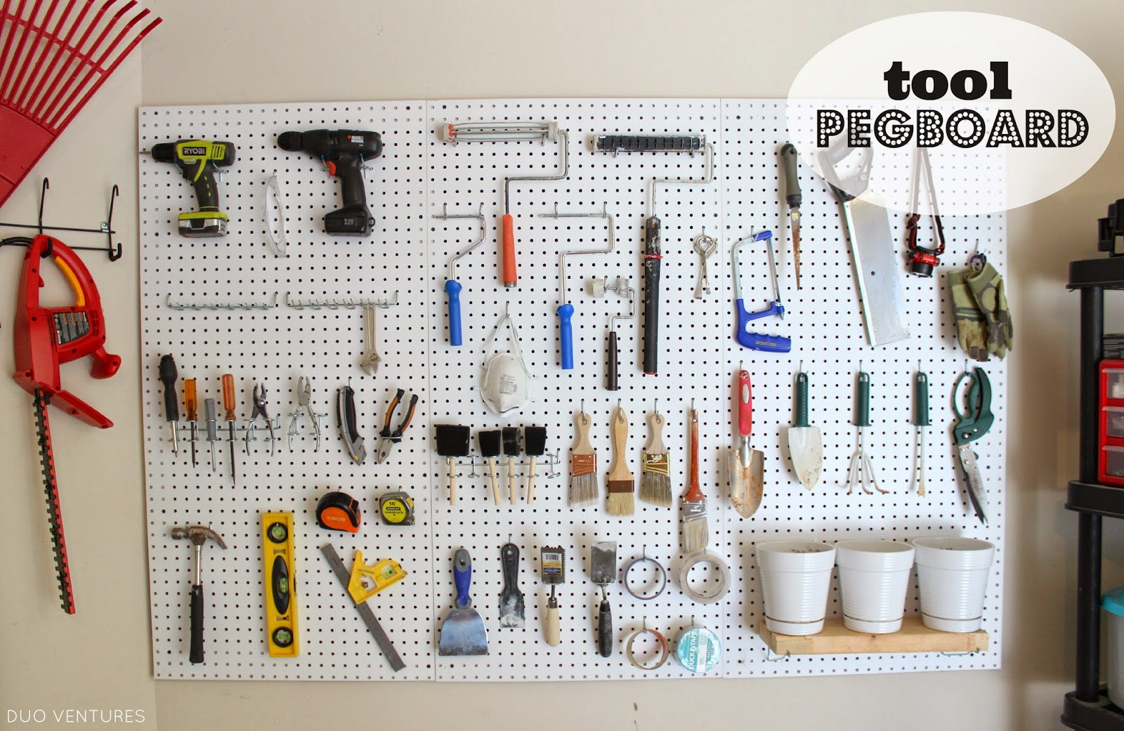 Organize Tools In Garage
 Duo Ventures Organizing Tool Pegboard
