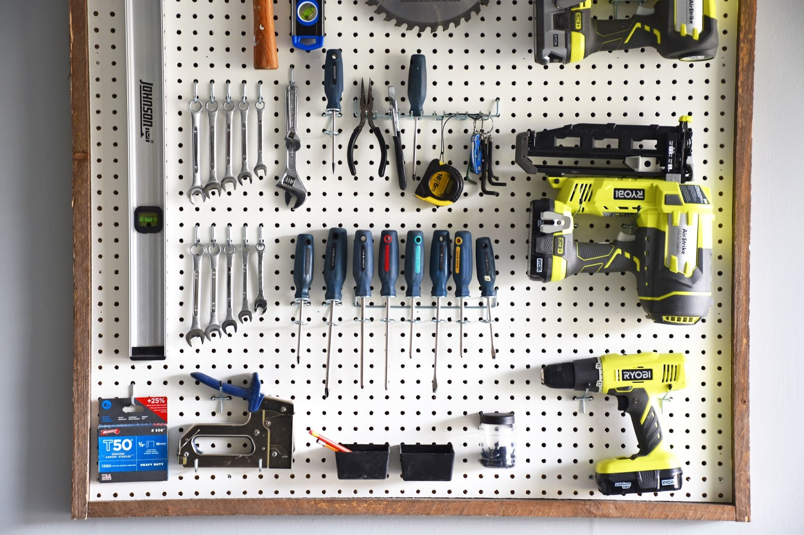 Organize Tools In Garage
 Woman in Real Life Garage Organization DIY Pegboard