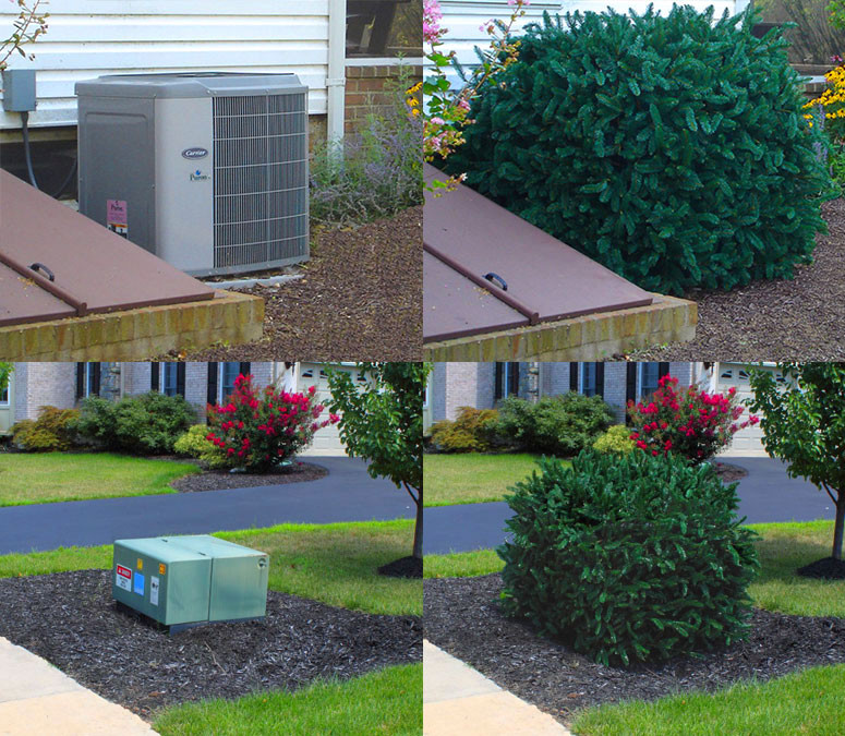 Outdoor Electrical Box Covers Landscaping
 Faux Shrub Utility Cover