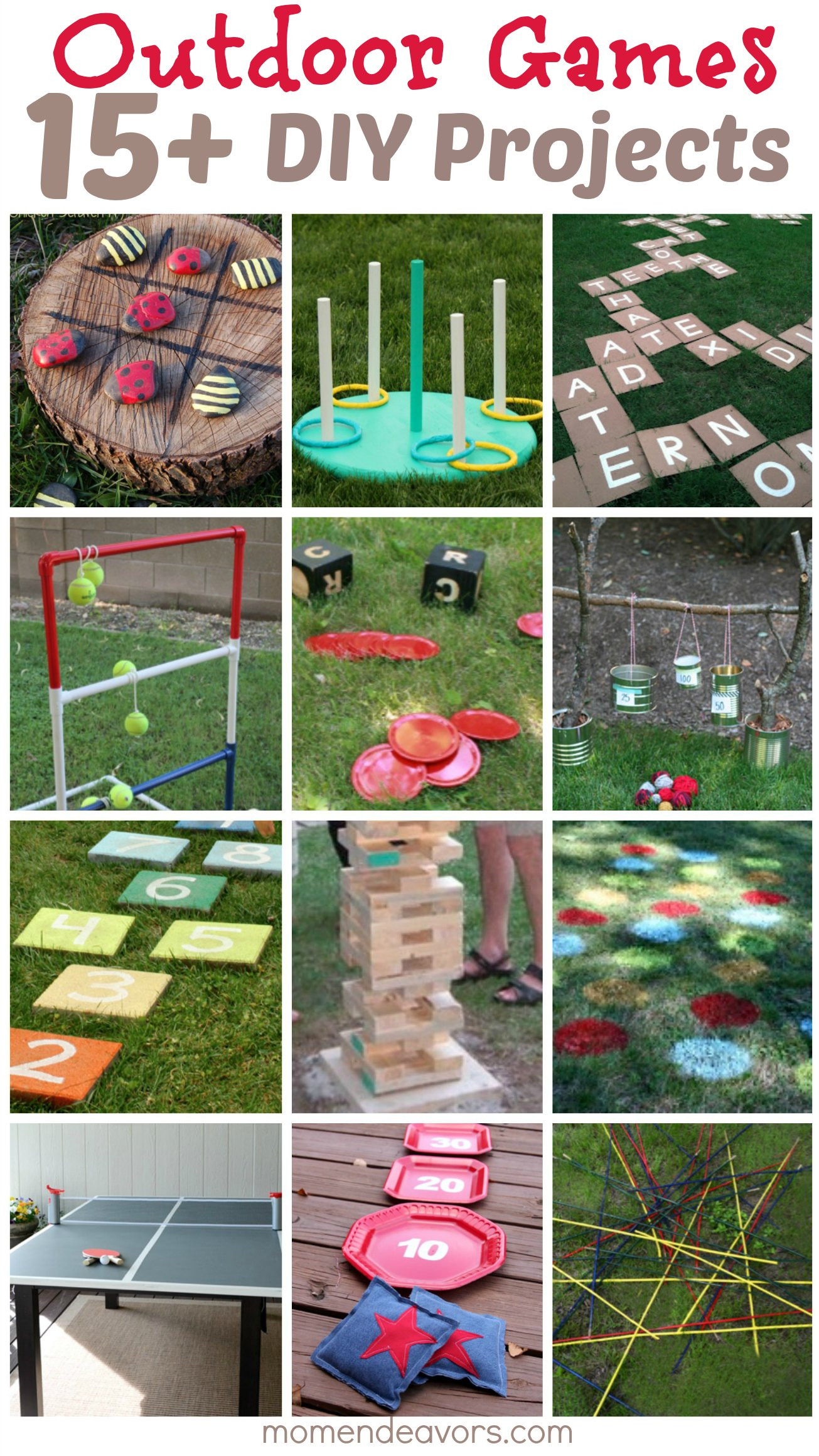 Outdoor Games For Kids
 DIY Outdoor Games – 15 Awesome Project Ideas for Backyard