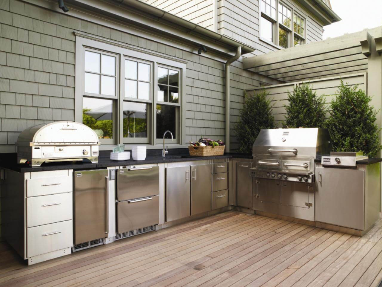 Outdoor Kitchen Cabinet Ideas
 How to Build Outdoor Kitchen Cabinets AllstateLogHomes