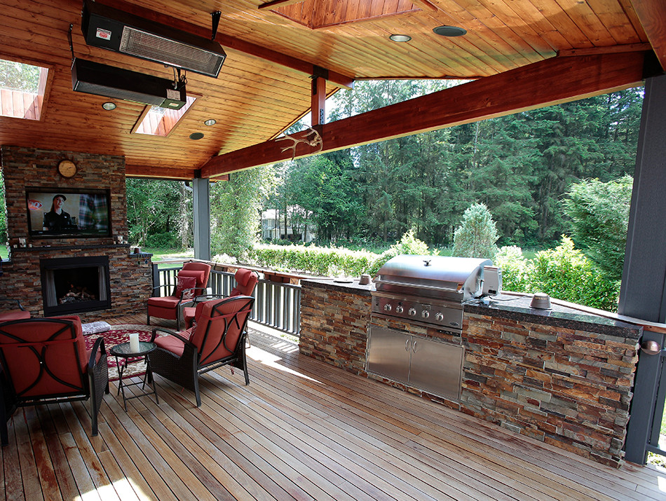 Outdoor Kitchen Designs With Fireplace
 Outdoor Kitchens & Fireplaces Master Decks