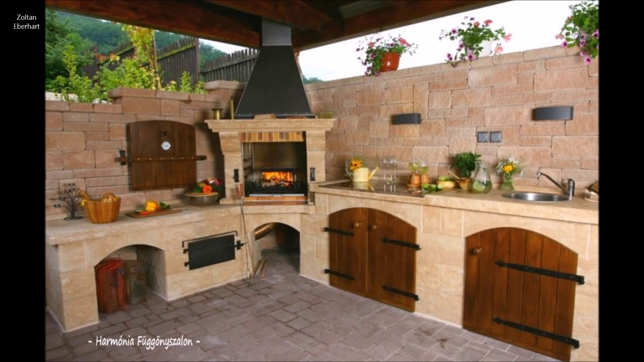 Outdoor Kitchen Designs With Fireplace
 154 outdoor kitchen or fireplace ideas