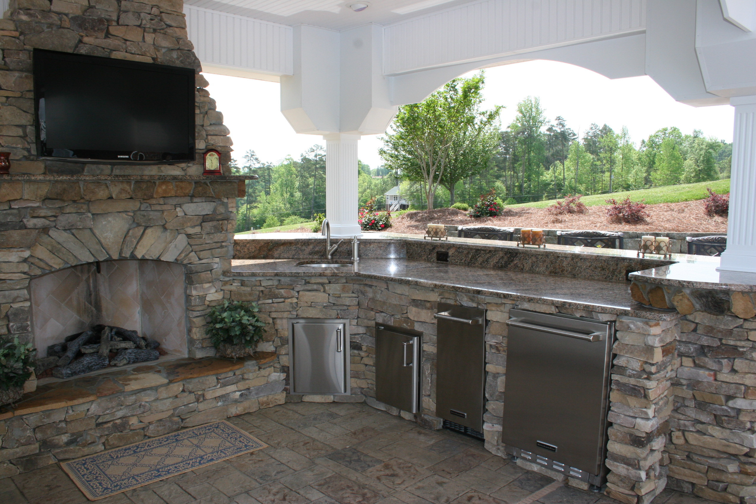 Outdoor Kitchen Designs With Fireplace
 Outdoor Kitchen and Fireplace plete Chimneys LLC