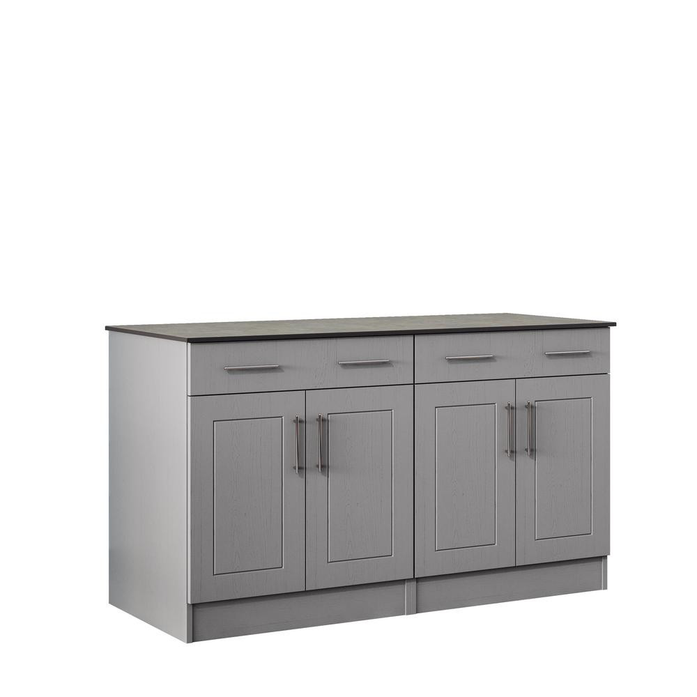 Outdoor Kitchen Home Depot
 WeatherStrong Palm Beach 59 5 in Outdoor Cabinets with