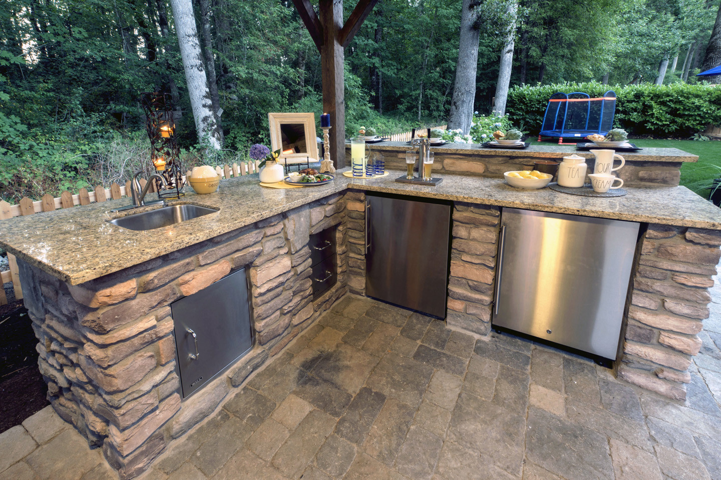 Outdoor Kitchen Island With Sink
 20 OUTDOOR BARS IN LANDSCAPES Paradise Restored Landscaping