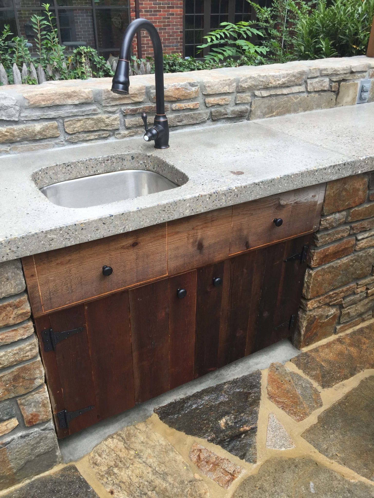 Outdoor Kitchen Sink And Cabinet
 Outdoor Kitchens & Stone Patios in MD VA WV Poole s