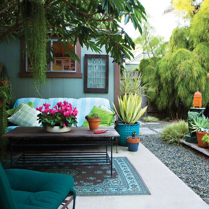 Outdoor Landscape Backyard
 Big Style for Small Yards Design Ideas to Transform Tiny