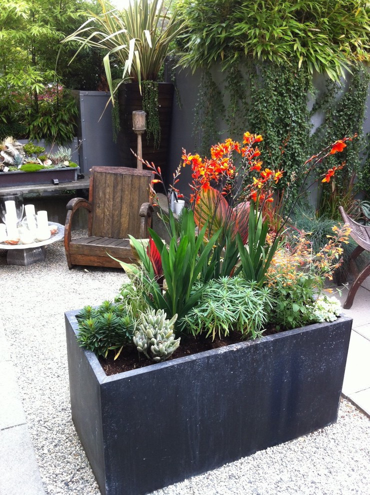 Outdoor Landscape Pots
 planter box design exterior farmhouse with gravel