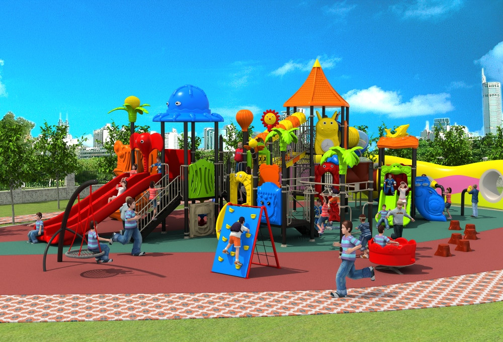Outdoor Playground For Kids
 European Standard children outdoor plastic playground for