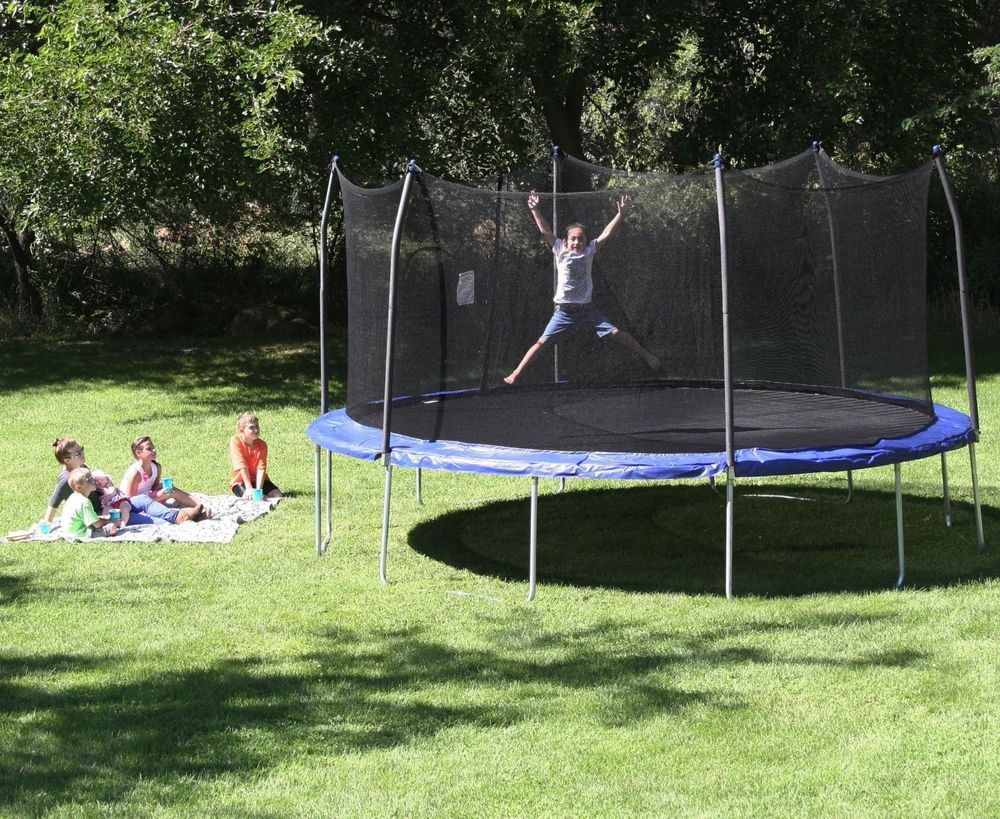 Outdoor Trampoline For Kids
 Outdoor 17 Foot Oval Big Kids Trampoline Safety