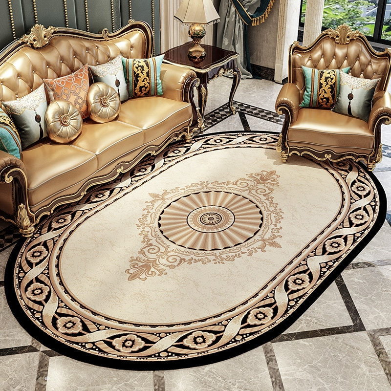 Oval Rugs For Living Room
 European Palace Oval Living Room Carpet Home Decor Bedroom