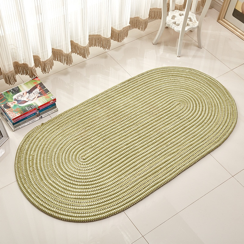 Oval Rugs For Living Room
 Drop Ship Handmade Weave Oval Carpet For Living Room Solid