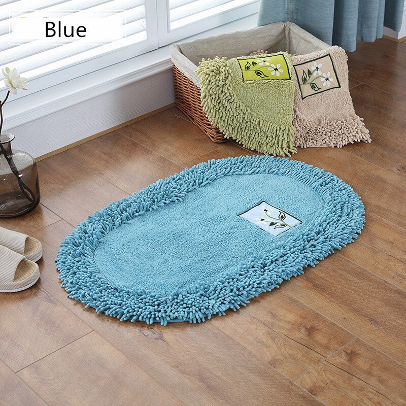 Oval Rugs For Living Room
 1 Piece Oval Thick Carpet For Living Room Soft Cotton