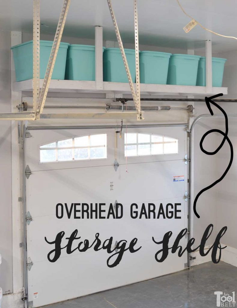 Overhead Garage Organization
 Overhead Garage Storage Shelf Her Tool Belt