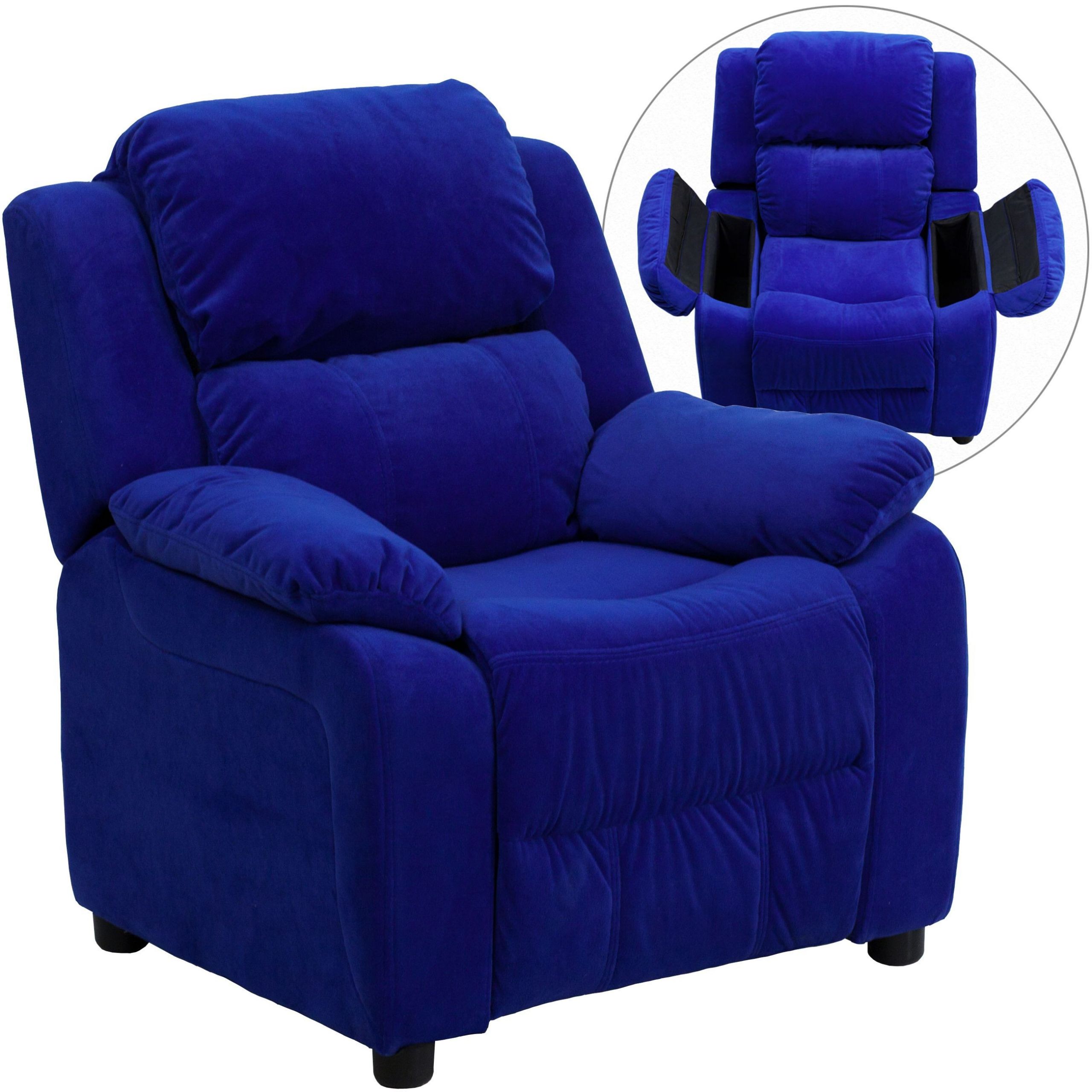 Oversized Kids Chair
 Flash Furniture BT 7985 KID MIC BLUE GG Deluxe Heavily