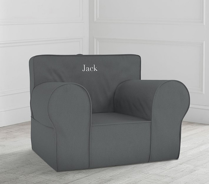 Oversized Kids Chair
 Charcoal Twill Oversized Anywhere Chair