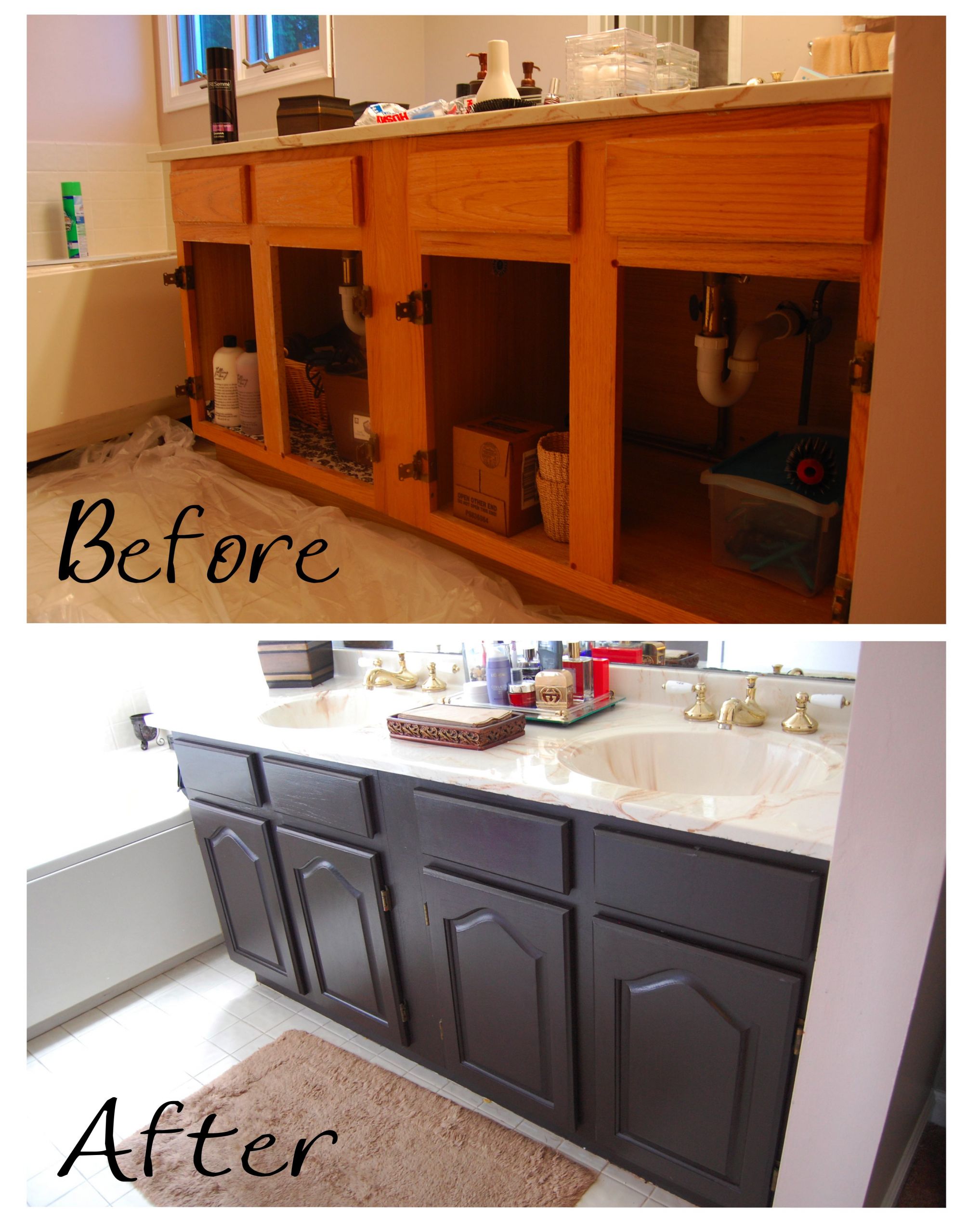 Paint Bathroom Cabinets
 Painting a Bathroom Vanity – Made2Style