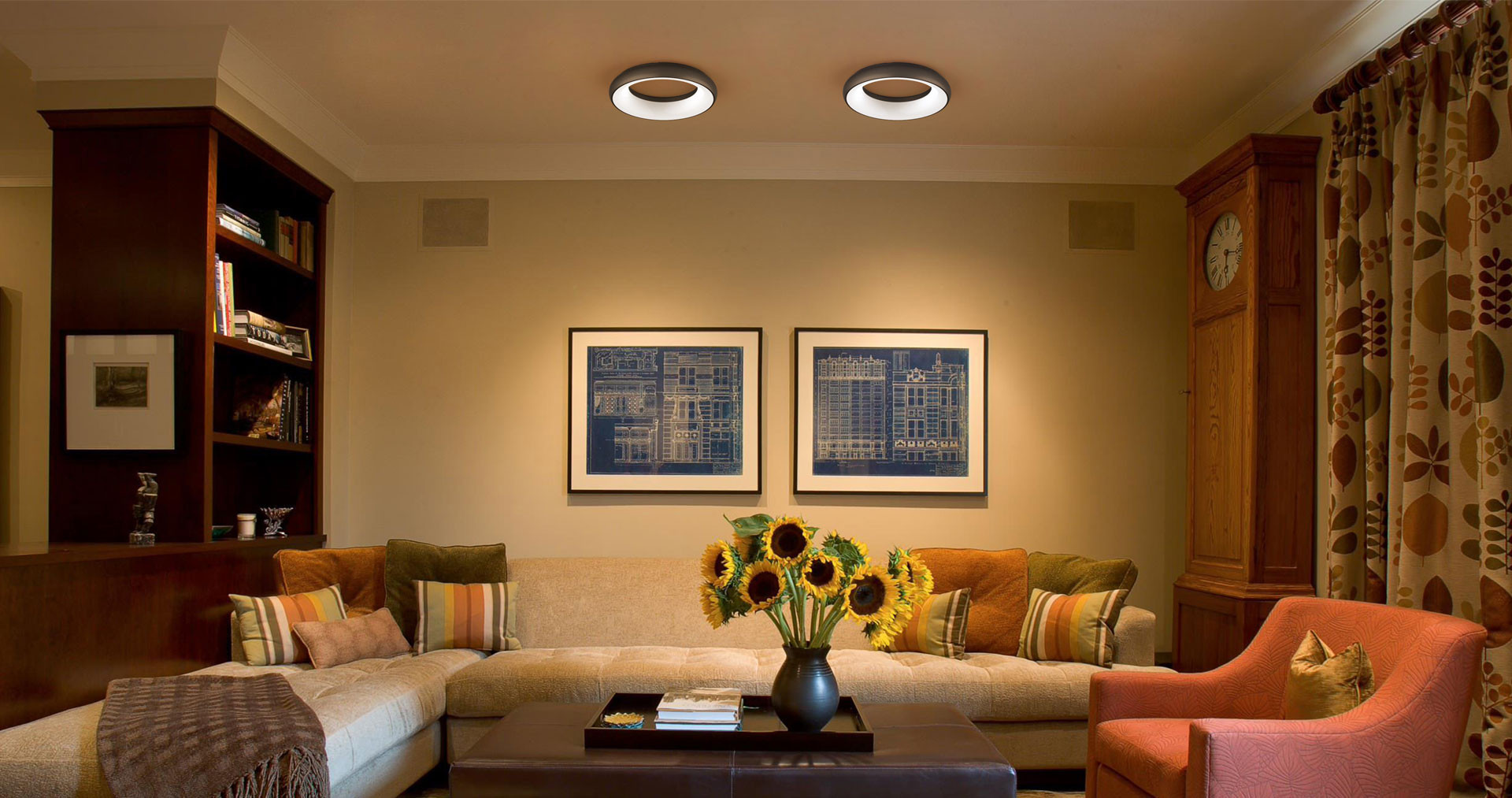 Paint Finish For Living Room
 AL24A LED Ceiling Light Upshine Lighting