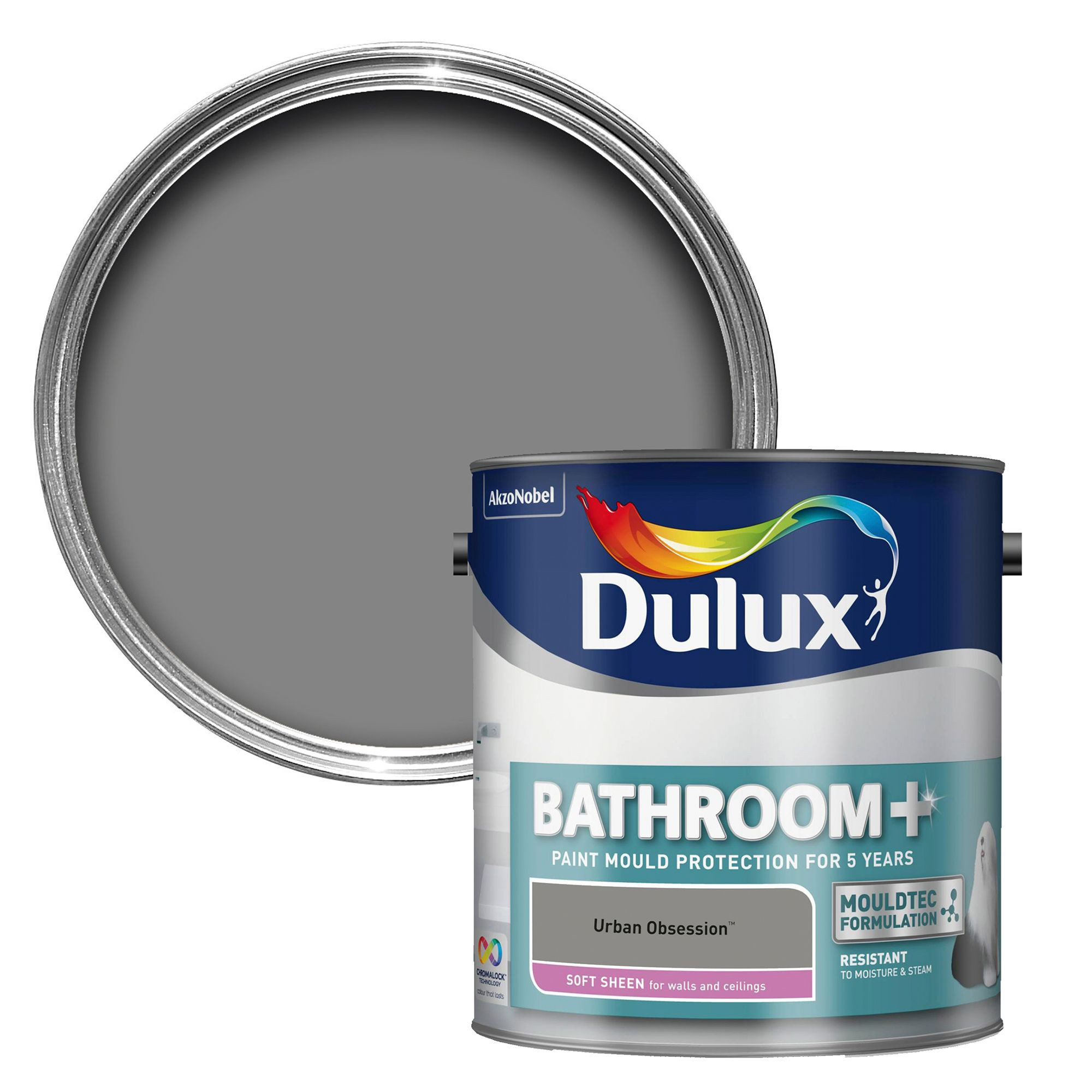 Paint Sheen For Bathroom
 Dulux Bathroom Urban Obsession Soft Sheen Emulsion Paint