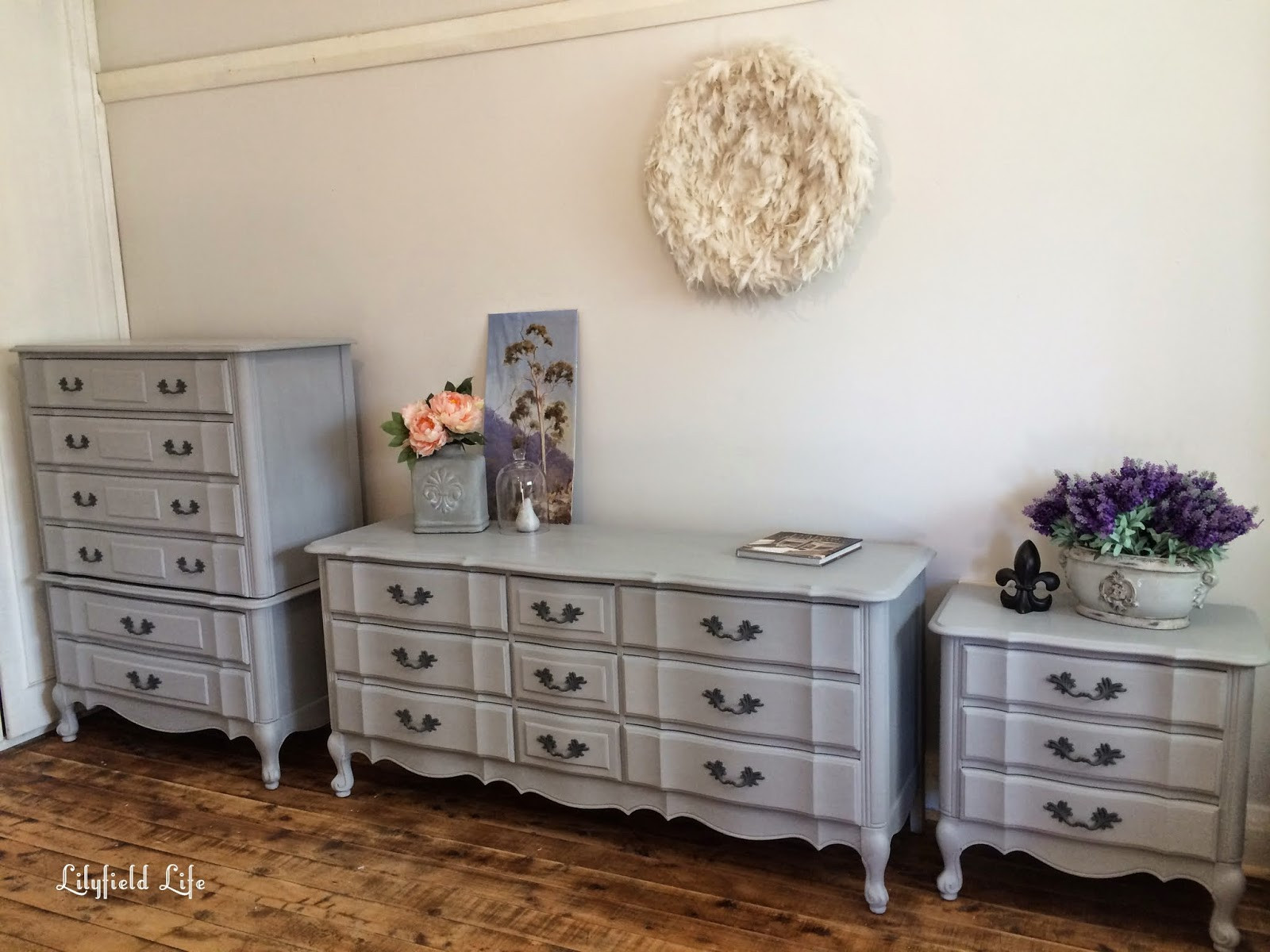 Painted Bedroom Furniture
 Lilyfield Life ASCP Paris Grey French Style Bedroom Furniture