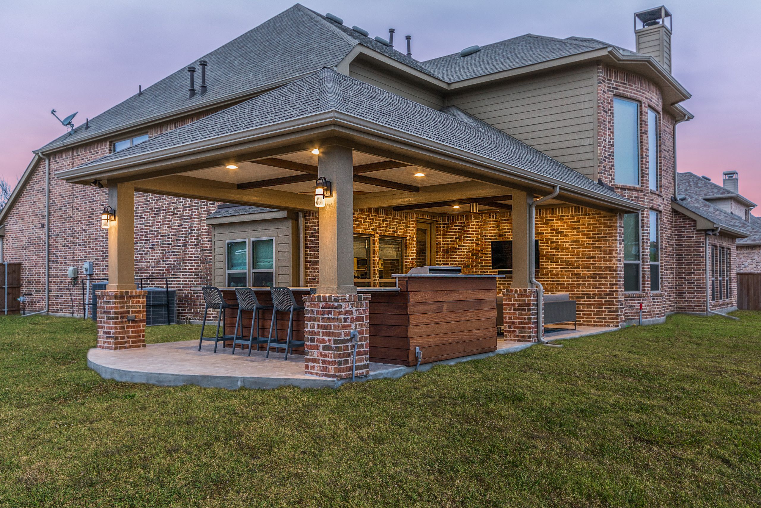 Patio Outdoor Kitchen
 Patio Cover and Outdoor Kitchen in Coppell Texas Custom
