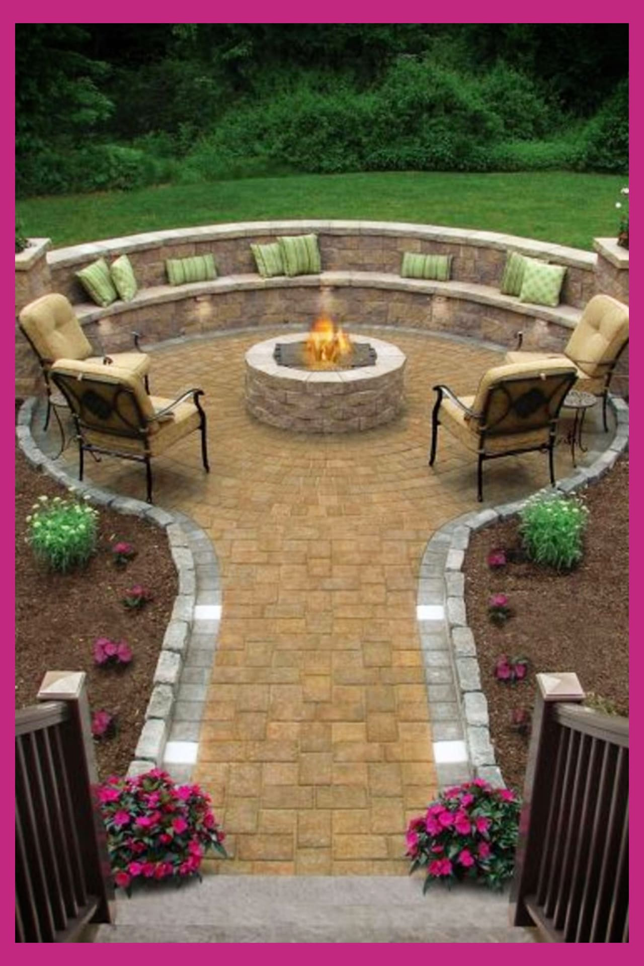 Patio With Fire Pit Ideas
 Backyard Fire Pit Ideas and Designs for Your Yard Deck or