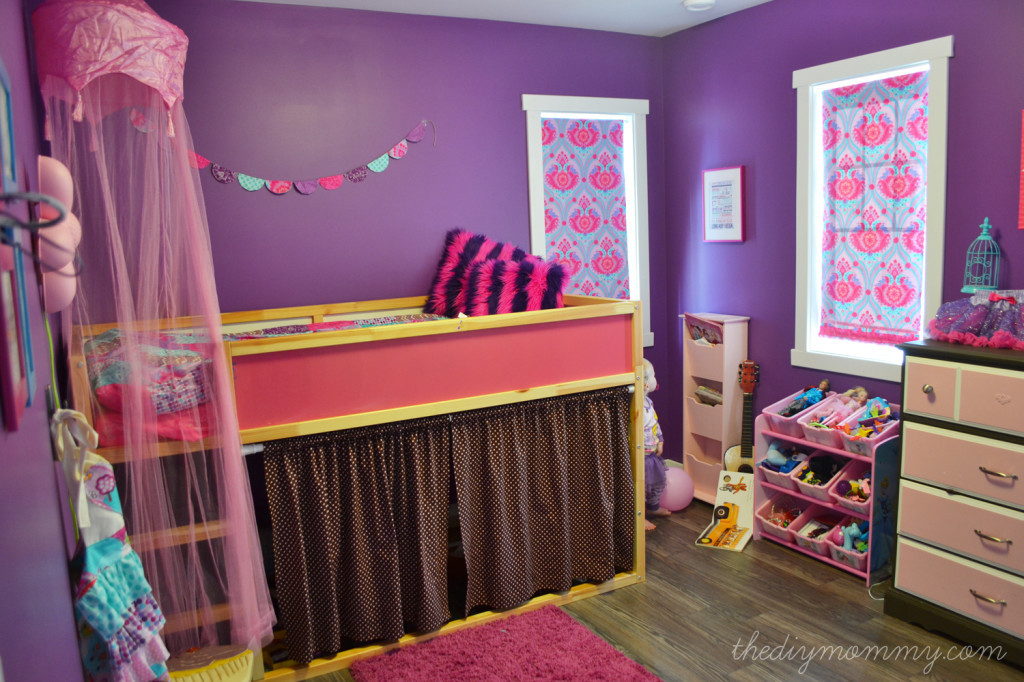 Pink And Purple Kids Room
 Our DIY House 2014 Home Tour