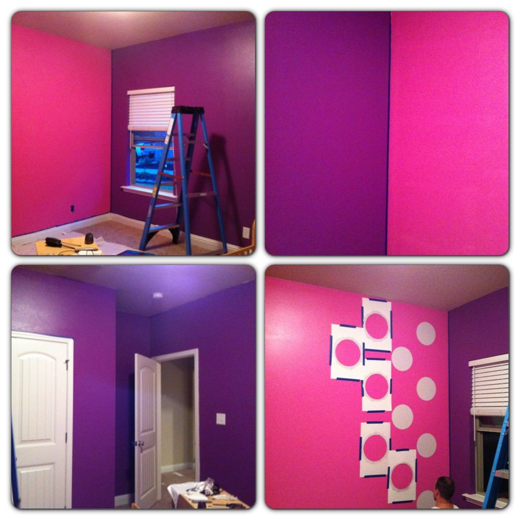 Pink And Purple Kids Room
 My daughter asked for a Purple Minnie Mouse room and Daisy