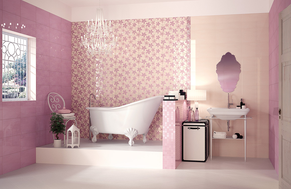 Pink Bathroom Decor
 Pretty Pink Bathroom Designs