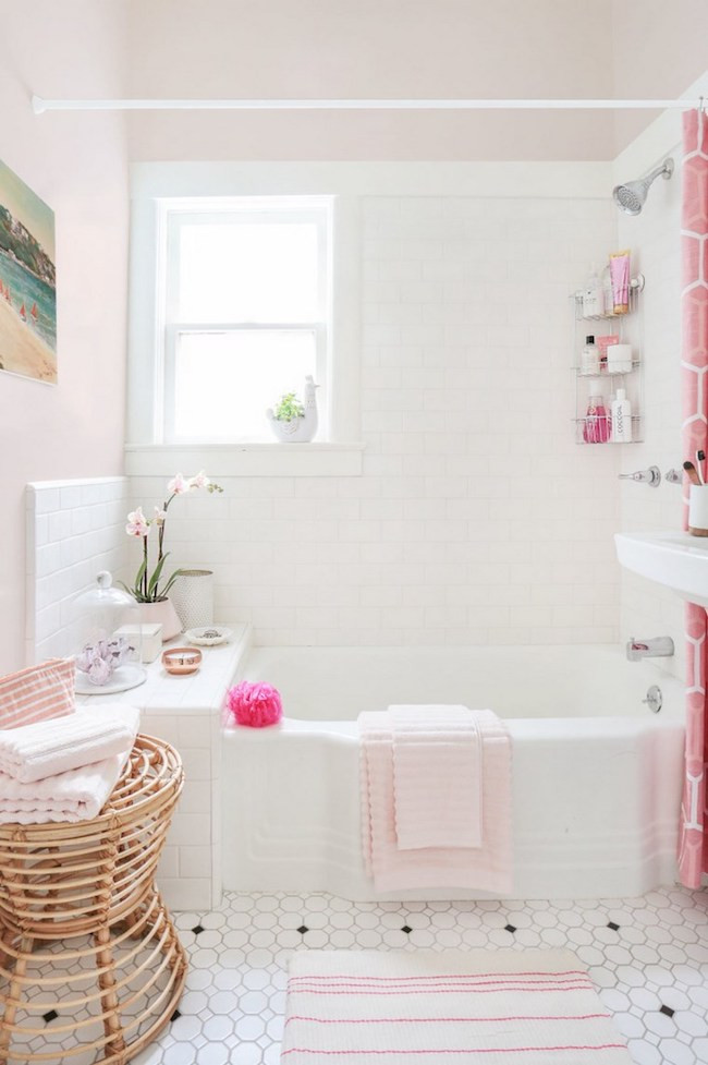 Pink Bathroom Decor New Vintage Bathrooms My Mint &amp; Pink Bathroom the Inspired