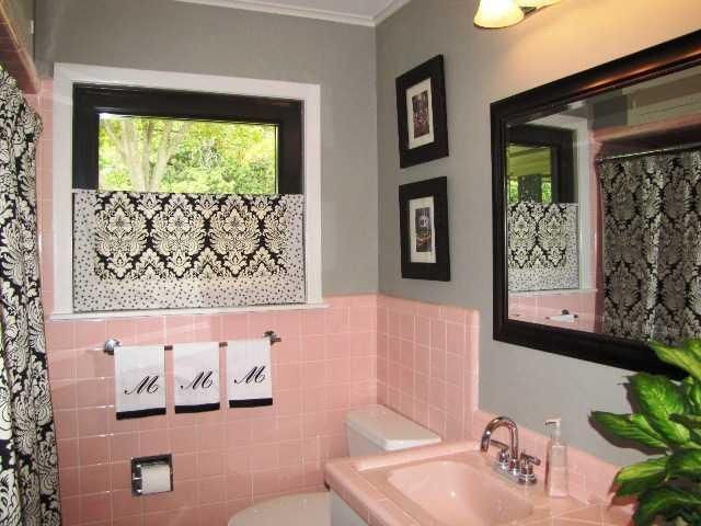 Pink Tile Bathroom Decorating Ideas
 75 best What to do with a 50 s PINK bathroom images on
