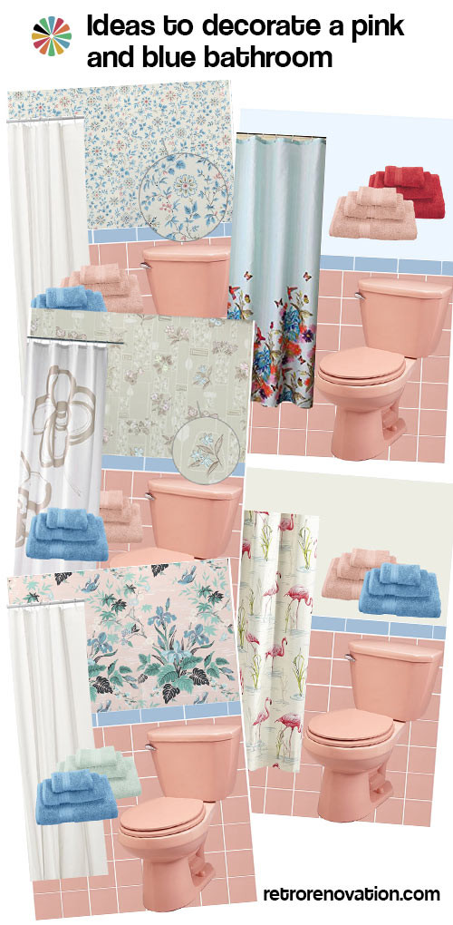 Pink Tile Bathroom Decorating Ideas
 13 ideas to decorate a pink and blue tile bathroom Retro