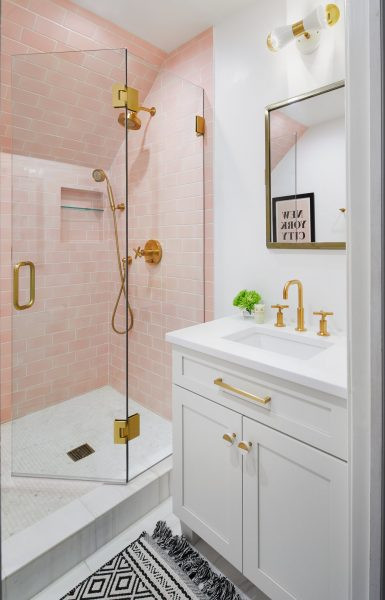 Pink Tile Bathroom Decorating Ideas
 Stunning Pink Tile Bathroom Remodel Roomhints