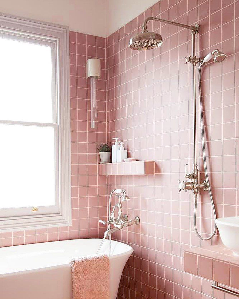 Pink Tile Bathroom Decorating Ideas
 16 Pink Bathroom Ideas