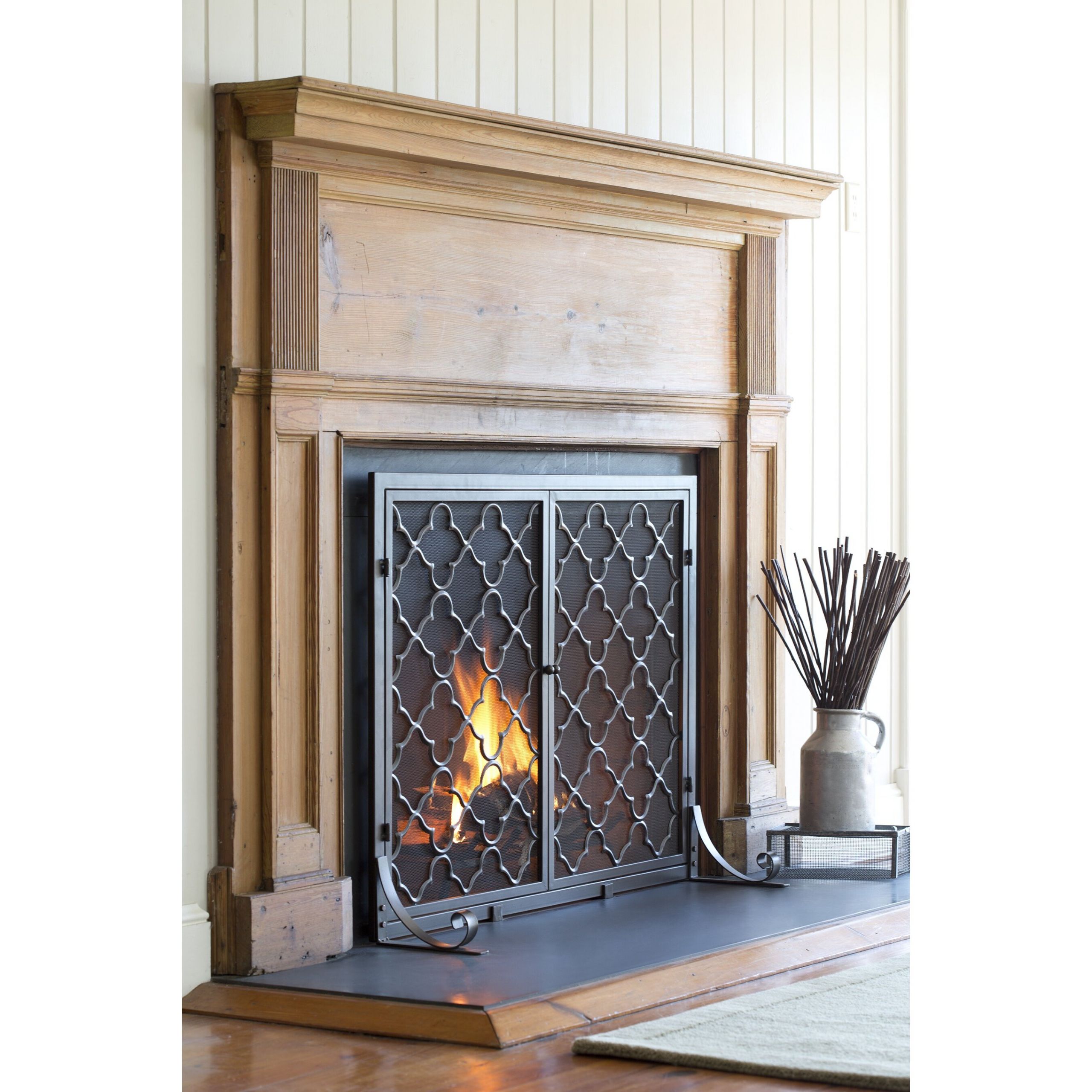 Plow And Hearth Electric Fireplace
 Plow & Hearth 1 Panel Geometric Fireplace Screen & Reviews