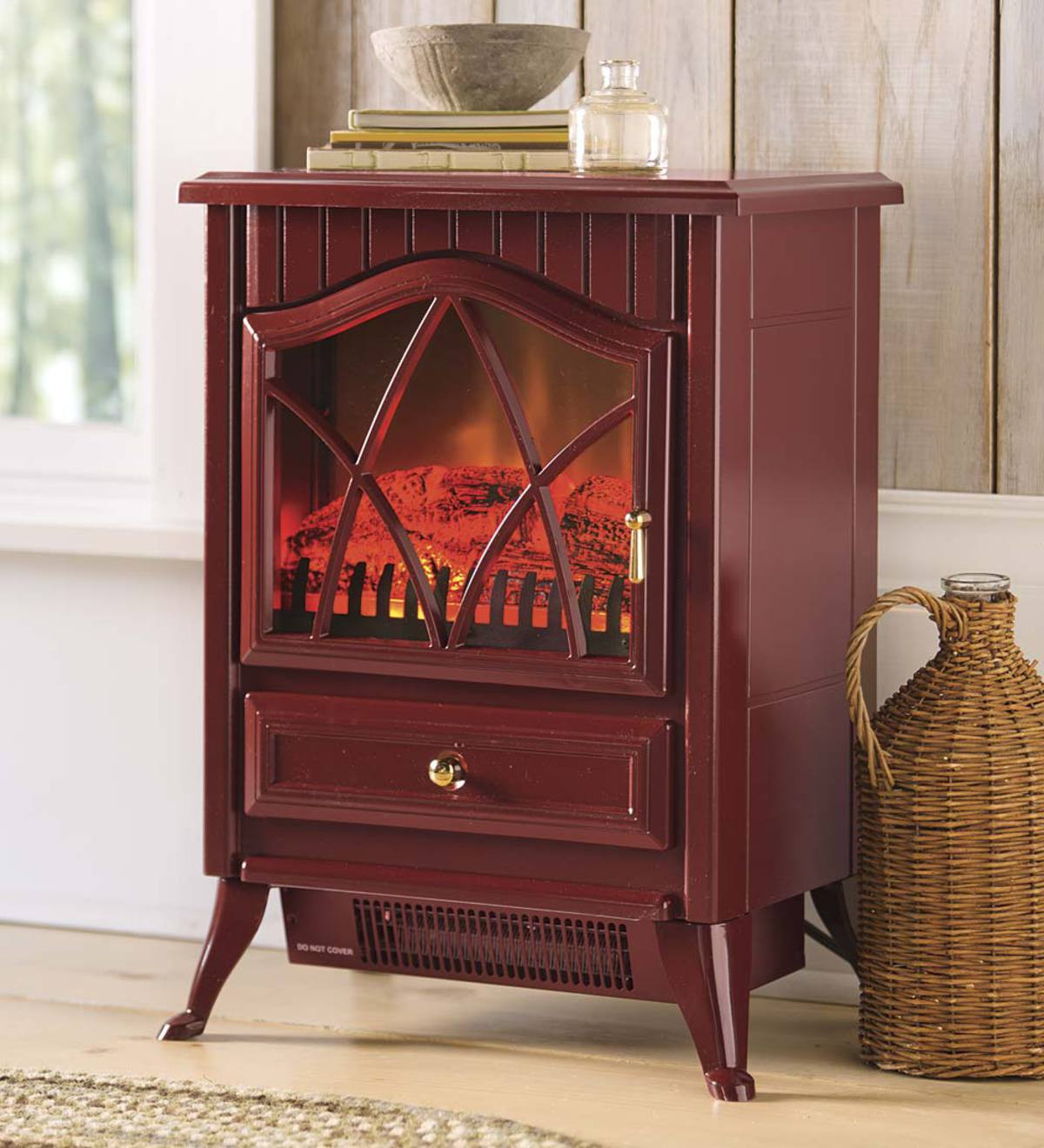 Plow And Hearth Electric Fireplace
 pact Electric Stove Black