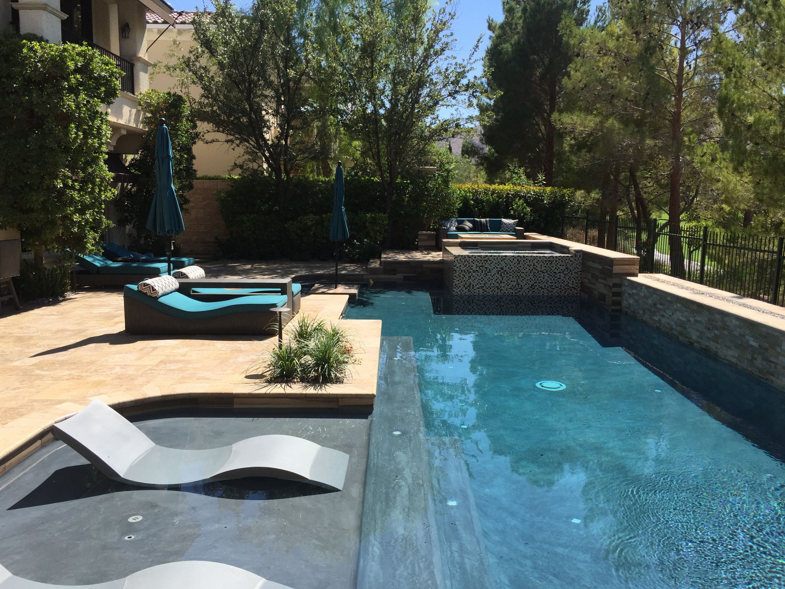 Pool Landscape Designs
 Backyard Resort Las Vegas pool design pool contractor