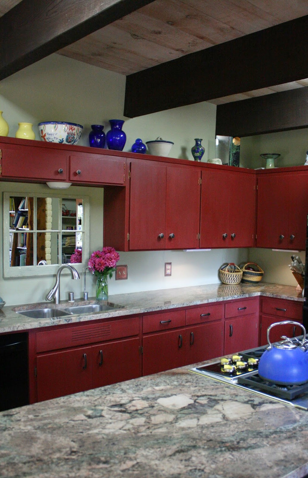Primer For Kitchen Cabinets
 Reloved Rubbish Primer Red Chalk Paint Kitchen Cabinets