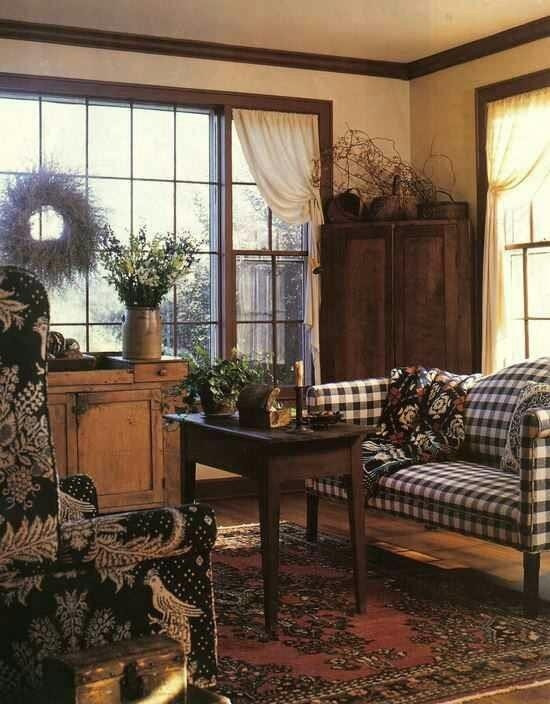 Primitive Curtains For Living Room
 139 best Primitive Americana living room ideas images