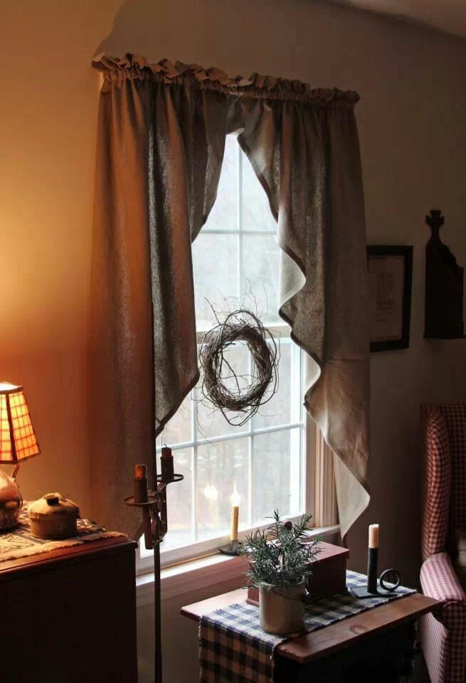 Primitive Curtains For Living Room
 52 best colonial curtains images on Pinterest